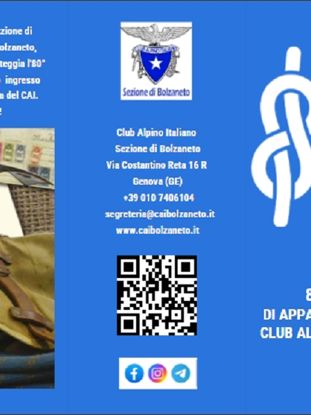 80 ANNI DI APPARTENENZA AL CLUB ALPINO ITALIANO